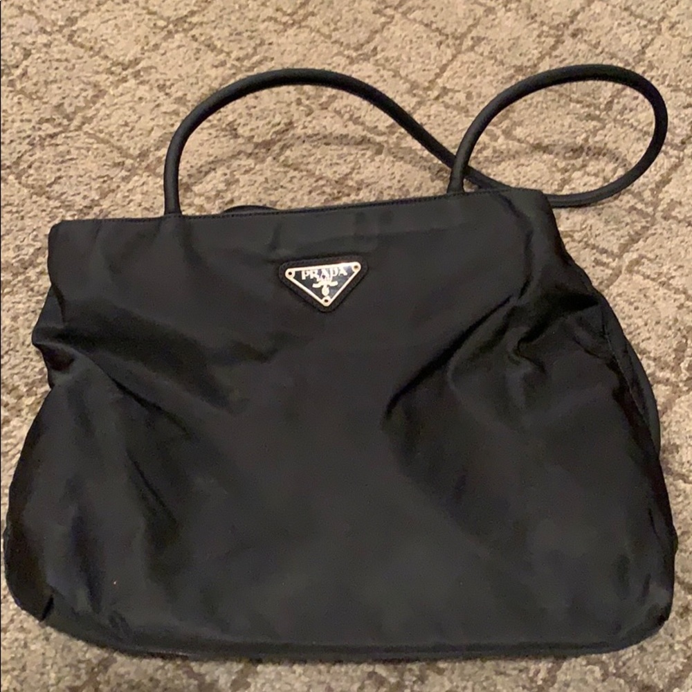 Black bag with straps